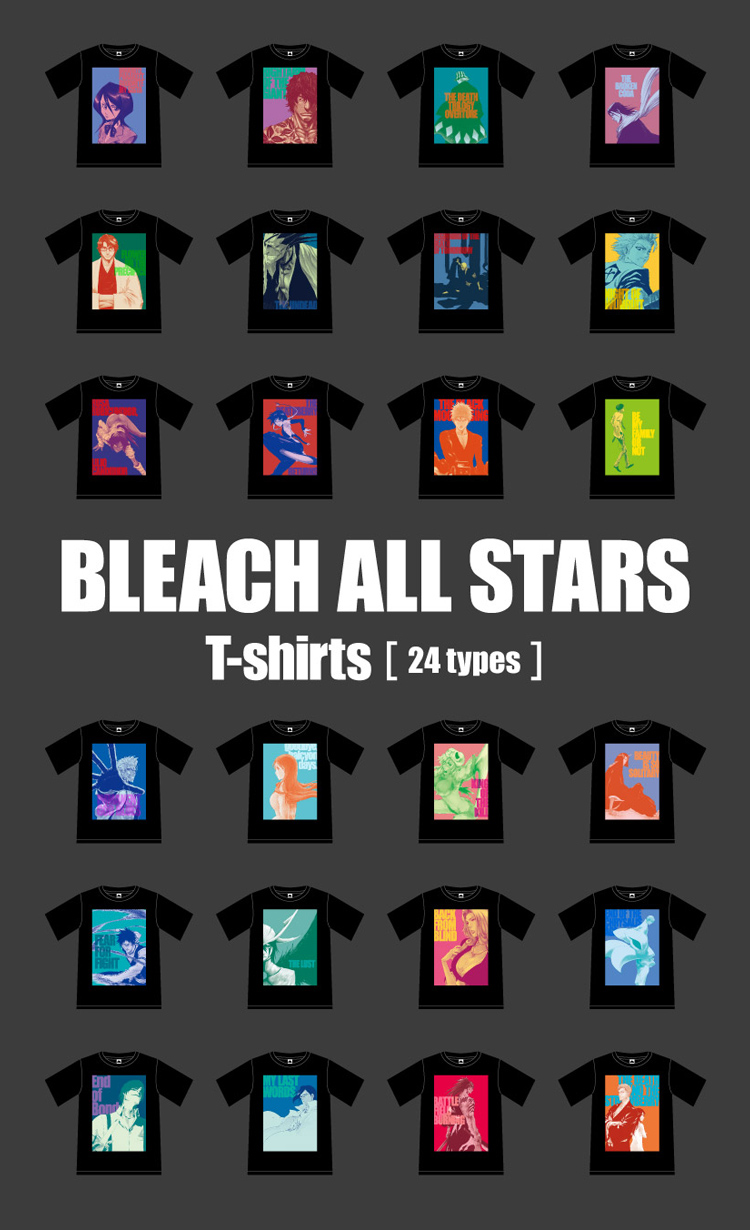 BLEACH ALL STARS T-shirts [24 types]